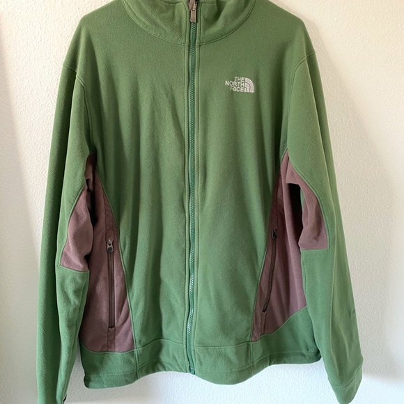 The North Face Other - The North Face Green Fleece Zip Up Jacket